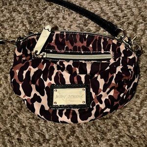 Betsey Johnson Mini Leopard Cross Body Bag/ Purse